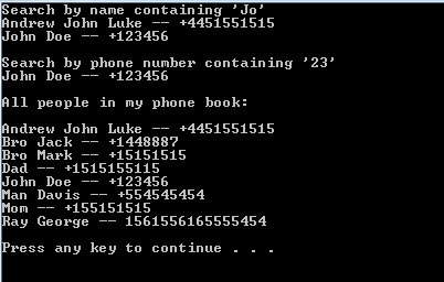 Address Book UI