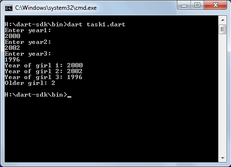 Console Dart App