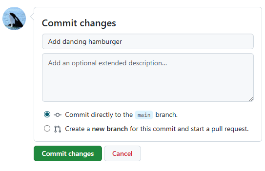 Commit Example