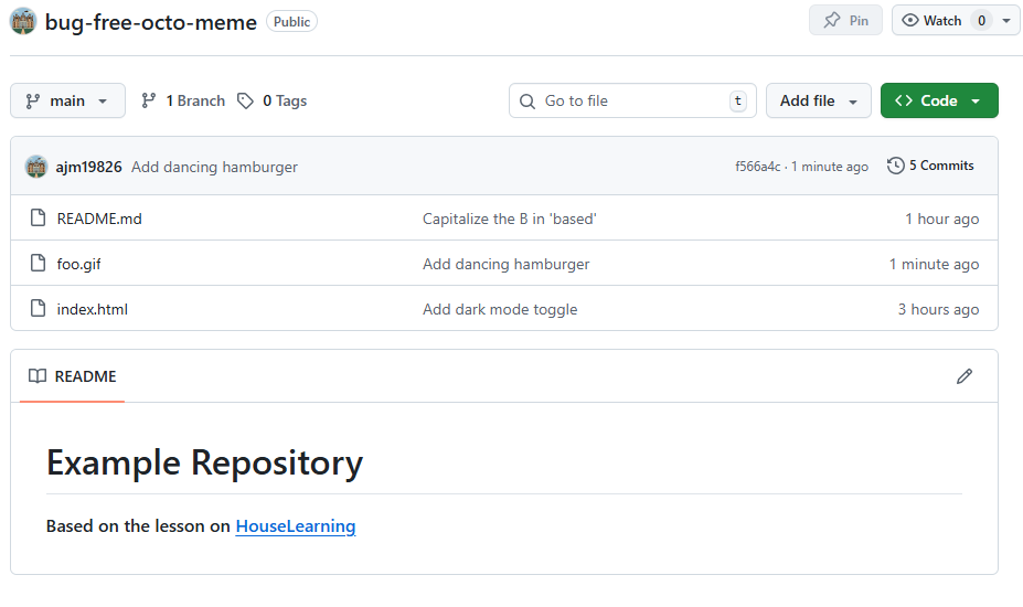 Repository Dashboard