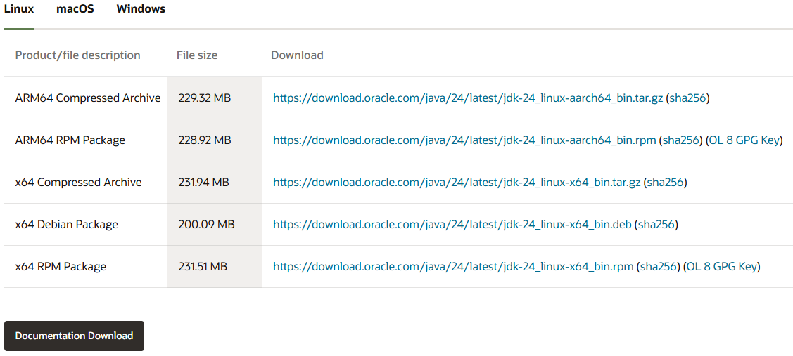Java Download Page