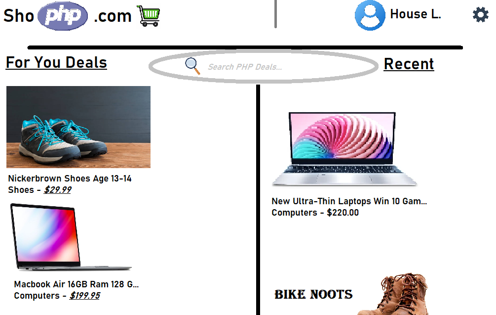 E-commerce Site Screenshot