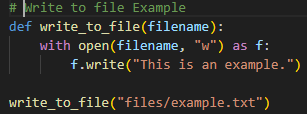 Writing to a File in Python