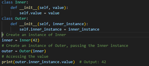 Instances of Python classes